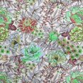thumbnail image 1 of oneOone Velvet Red Fabric Florals Sewing Material Print Fabric By The Yard 58 Inch Wide, 1 of 4