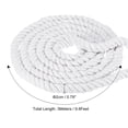 thumbnail image 2 of Unique Bargains 10 Feet Tug of War Rope for Adults Teen 3-Strand Natural Twisted Cotton Rope with Flag White, 2 of 7
