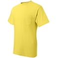 thumbnail image 3 of Hanes Beefy-T Men`s Pocket T-Shirt, 3XL, Yellow, 3 of 7