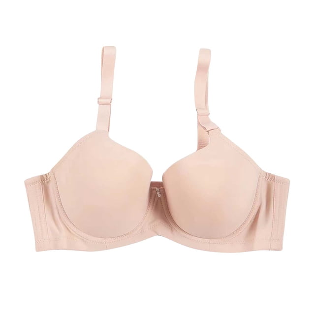Timegard Bras for Women Push up Bras with Support Adjustable Strap Breathable Everyday Bras Solid Color