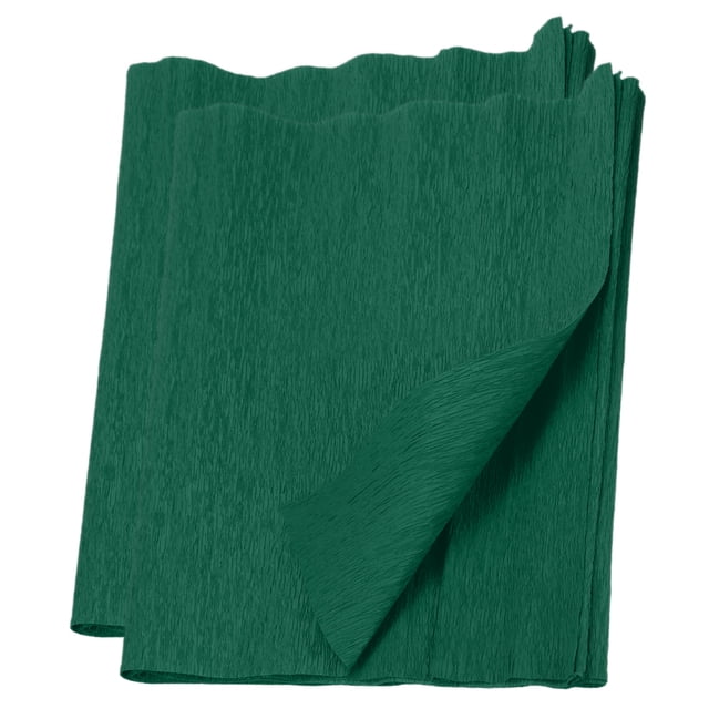 Unique Bargains Rouleaux de Papier Crêpe 7,5 Pi de Long 20 Pouces de Large, Vert, Lot de 2