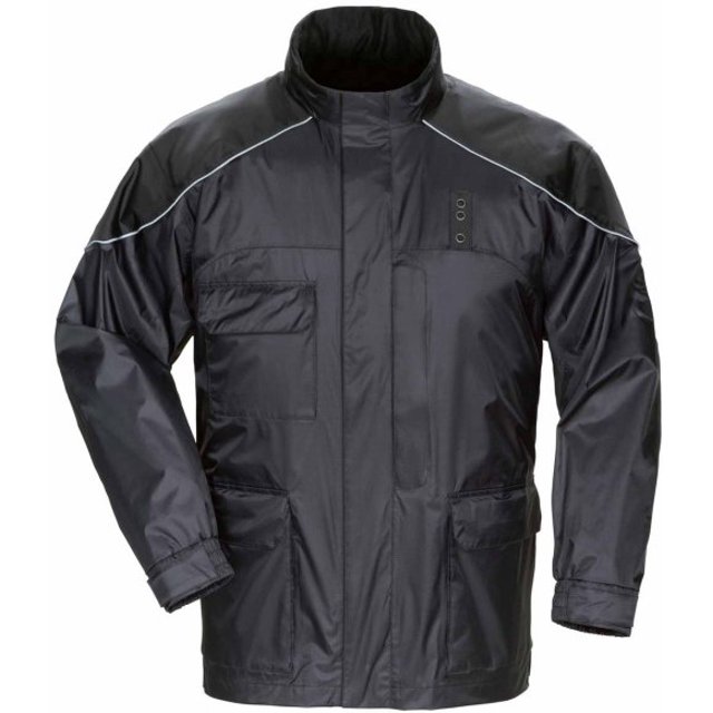 Tourmaster Sentinel Motor Officer Men's Jackets Street Bike Racing Motorcycle Rain Suits - Black / Medium