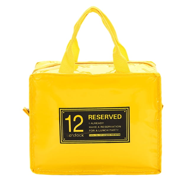 Iumwxz Sac à lunch Miroir Cuir Sac Isotherme Étanche Boîte à lunch Sac à lunch Sac à lunch Boîte à lunch Miroir Jaune Cuir Rabais Aujourd'hui