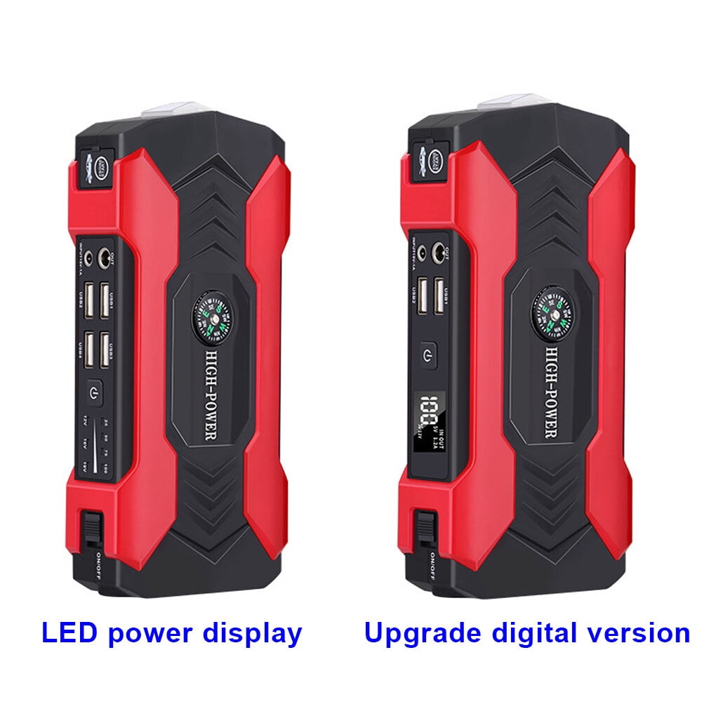 Car Starter Waterproof Portable Switch Booster Lightweight Emergency Starting Device Power Bank Battery Charger for Flashlight Type 2