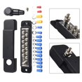 thumbnail image 4 of Bloc de Distribution de Puissance de Bus 12 Points 180A 12V Dc Noir / Rouge Noir, 4 of 9