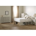 thumbnail image 3 of South Shore Versa Full Storage Platform Bed with Wicker Baskets, in Winter Oak, 3 of 16