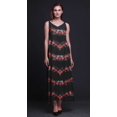 thumbnail image 2 of Bimba Robe Maxi à Bretelles Spaghetti Sans Manches pour Femmes en Rayonne Teinture sur Nœuds Imprimée - Très Petit, 2 of 5