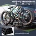 thumbnail image 2 of Gymax 2'' Hitch Mount Bike Rack w/ Tilt-able Design for Easy Trunk Access Straps, 2 of 10