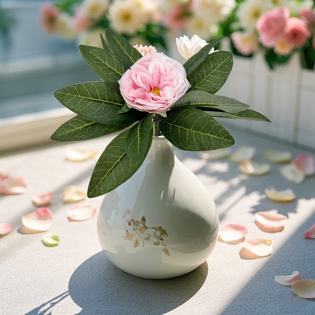 Realistic Lifesize Faux Floral Arrangement Bouquet for Home, Wedding, Durable & Customizable