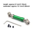 thumbnail image 3 of QualitChoice Rear Drive Shaft 1:12 Crawler Parts Replacement for Wltoys 12423 12428 12429 Green 1Set, 3 of 6