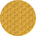 thumbnail image 1 of Ahgly Company Tapis Rond Lavable en Machine Intérieur Transitionnel Orange Néon, 3 Pieds Rond, 1 of 7