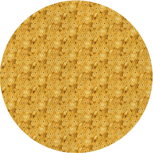 Ahgly Company Tapis Rond Lavable en Machine Intérieur Transitionnel Orange Néon, 3 Pieds Rond
