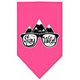 thumbnail image 1 of Stay Wild Bandana Imprimé Écran Rose Vif Petit, 1 of 1
