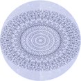thumbnail image 1 of Ahgly Company Tapis d'Intérieur Lavable en Machine Carré Lavande Bleu, 3 Pieds Carré, 1 of 7