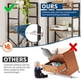 thumbnail image 4 of 4 Tier Large Industrial Bookcase with Tree Shelves, Heavy Duty Tall Open Bookshelf with Steel Frame, Rustic Display Shelves for Bedroom Living Room, 4 of 9