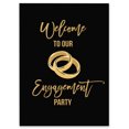 thumbnail image 1 of Darling Souvenir MADE WITH LOVE Engagement Ring,WelcomeSignLarge Decorative PosterWelcomeTo Our Engagement Poster For Easel Party Collection- 18x12, 1 of 5