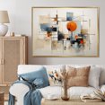 thumbnail image 1 of Designart Multi-Color Mid-Century Modern Gold framed wall art, Midcentury framed wall art, Colorful Mid Century Abstract gracefulness I , Abstract Midcentury framed wall art decor, Gold Frame, 1 of 5