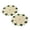 B, variant on 2 Pcs Christmas Placemats Set, Poinsettia Embroidered Table Mats Holiday Christmas Table Decoration for Dining Table Party Home, 13.8X13.8 Inches
