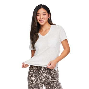 George Women'S V-Neck Pocket T-Shirt