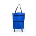 thumbnail image 4 of WHEANG Sac à Outils Chariot de Magasinage Sac Portable Multifonction Sac Fourre-Tout Pliable Chariot de Magasinage Sacs d'Épicerie Réutilisables avec Roues Chariot d'Épicerie Roulant Taille Unique Bleu, 4 of 5