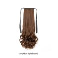 thumbnail image 1 of Ponytail Wig High Temperature Fiber Realistic Wigs Artificial Curly Toupee Heat Resistant Invisible Seamless Hairpiece for Women Light Brown 48cm Long, 1 of 7