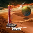 thumbnail image 1 of Saturn-V Launch Umbilical Tower Building Blocks NASA Apollo Launch Pad MOC Bricks Toys for 21309 3586pcs, 1 of 10