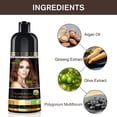 thumbnail image 2 of Herbishh Chestnut Brown Color Shampoo for Gray Hair, Permanent, Men & Women (500 ml), 2 of 9