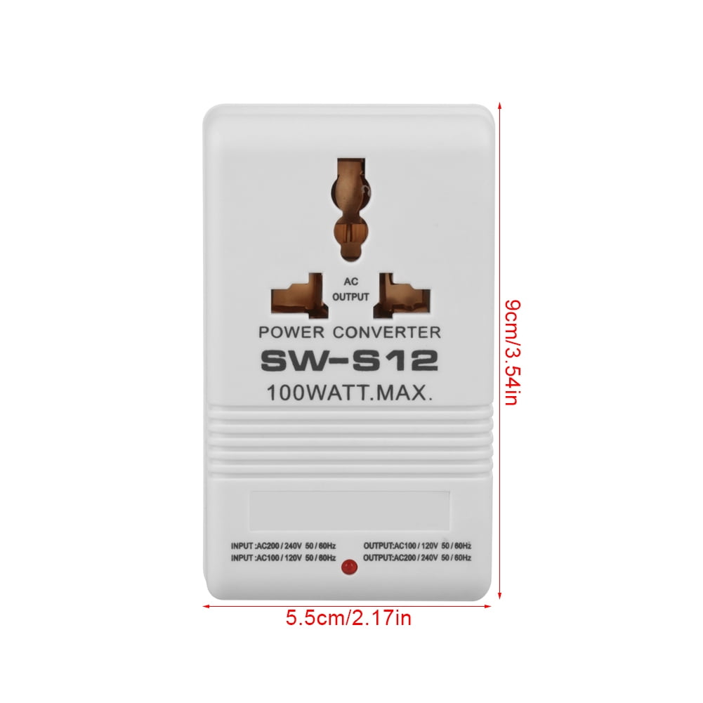 WALFRONT 100W 110V/120V to 220V/240V Step-Up&Down Voltage