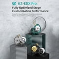 thumbnail image 2 of CNKOO KZ-EDX Pro Écouteurs HIFI Bass Moniteur Sport (Transparent avec Micro), 2 of 9