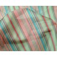 thumbnail image 3 of oneOone Silk Tabby Fabric Multicolor Stripe Print Fabric By Yard 42 Inch Wide, 3 of 3