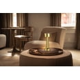 thumbnail image 3 of Bell + Howell Chelsea Table Lamp Small Cordless Touch LED Rechargeable Lamp for Bedside Desk Nightstand Gold, 3 of 10