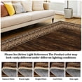 thumbnail image 2 of GOGRANT Washable Area Rug 9x12ft Reddish-brown Non Slip Modern Print Carpet, 2 of 16
