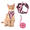 pink, variant on CHUANK Cat Harness Adjustable Anti-Escape Vest Reflective Design Adjustable Length Quick-Release Buckle Cat Harness and Leash 11.0-13.7inx18.0-20.0inx150cm Green