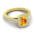 thumbnail image 3 of Diamond-Capitals 2.95 Carat Natural Diamond Citrine Gemstone Latest Bridal Ring for Ladies Solid 14K Yellow Gold Size 8.5, 3 of 8