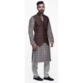 thumbnail image 2 of Atasi Traditional Printed Kurta Churidar Pajama Set With Nehru Jacket For Men, 2 of 5