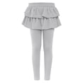 thumbnail image 1 of Ensemble de Pantalons et Jupes Élastiques pour Filles, Tenue Décontractée Multicolore pour Âges 3-10 Tissu Extensible Gris 140, 1 of 2