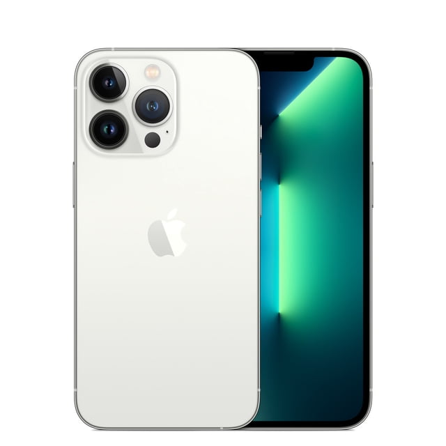 Apple iPhone 13 Pro Max 256 Go Téléphone Intelligent Déverrouillé en Argent, Remis à Neuf Certifié à l'État comme Neuf. Doté d'Un Écran Super Retina XDR aux Couleurs Vibrantes, d'Un Système à Triple Caméra pour des Photos de Qualité Professionnelle et d'Une Finition Argentée Élégante. Idéal pour les Utilisateurs à la Recherche de Téléphones Déverrouillé avec des options de Remis à Neuf Écoresponsables. Comprend un Chargeur Lightning vers USB-A et un Outil de Suppression de Carte SIM.