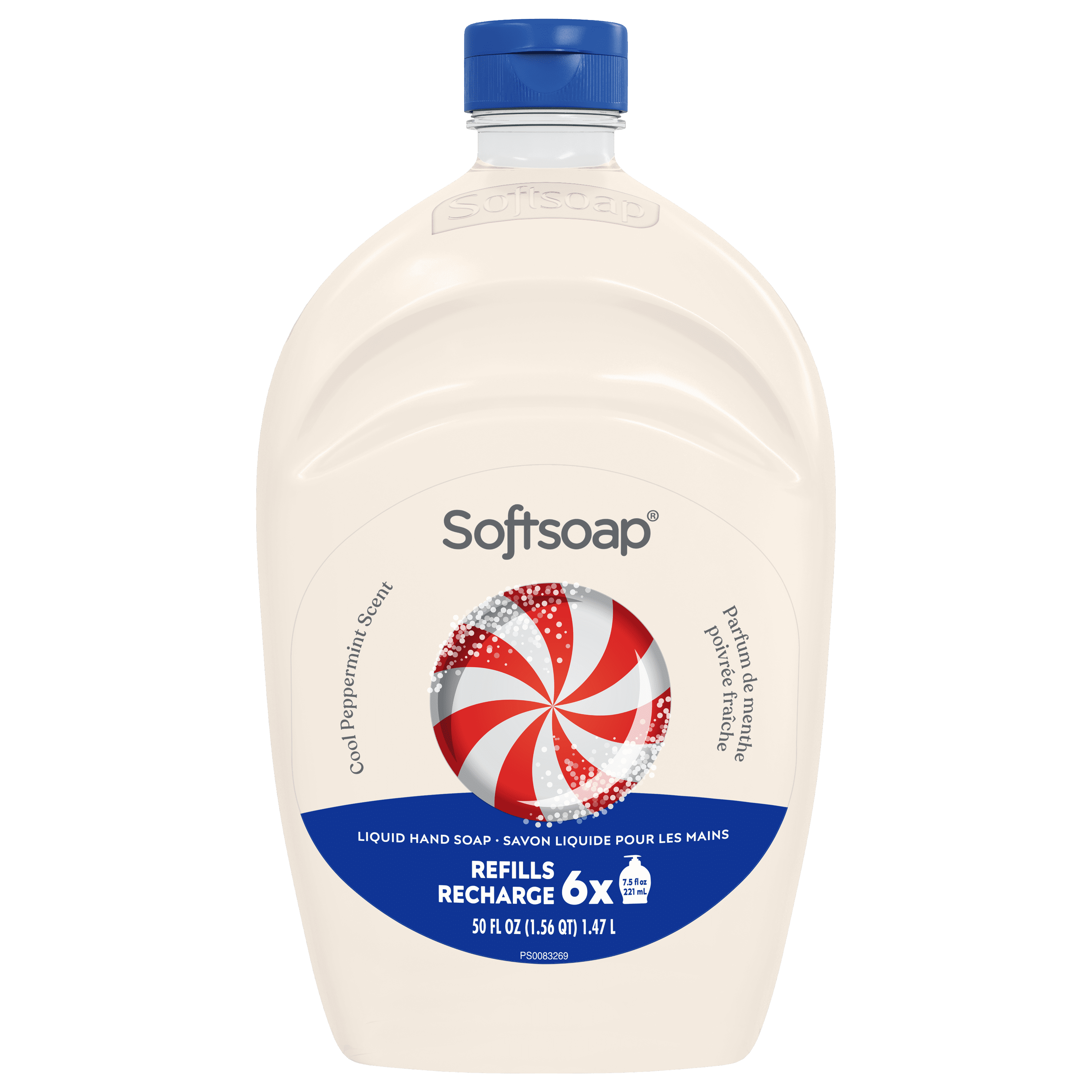 Softsoap Édition Limitée Savon Liquide pour les Mains 1.47L Recharge, Parfum de Menthe Poivrée Fraîche
