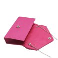 thumbnail image 4 of Xingzhi Women Envelope Bag Portable Hasp Rhinestone Replacement Stylish Solid Color Party Banquet Bridal Handbag Pouch Rose Red, 4 of 6
