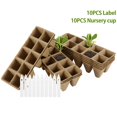 thumbnail image 1 of AMERTEER Seed Starter Tray  Cell Peat Pots Kits  Biodegradable Compostable Planting Pots for Garden Seedling Vegetable Flower, 1 of 11