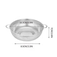 thumbnail image 2 of Stainless Steel Colander, Dense-Hole Vegetable Strainer, Multi-Purpose Draining Basket for Rice, Pasta, Fruits, Compact Kitchen Tool, 2 of 9