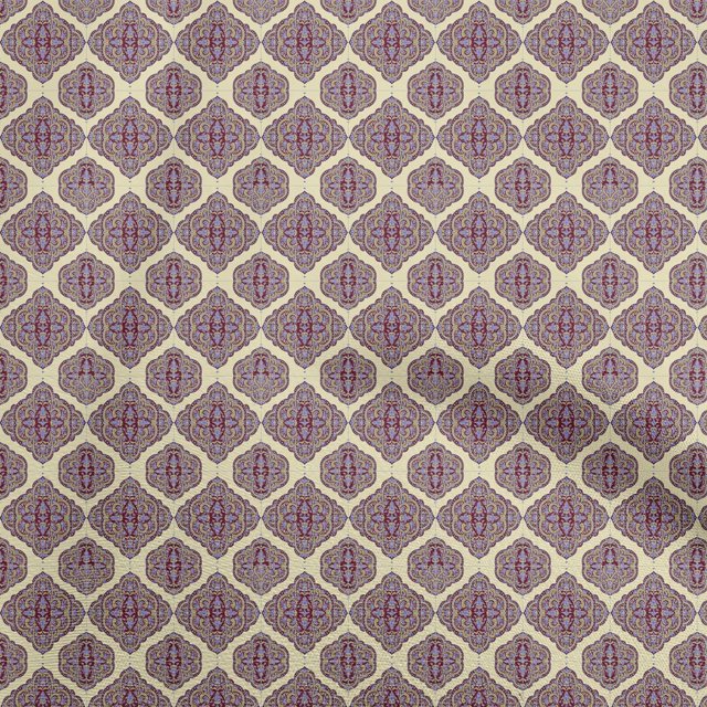 oneOone Velvet Light Yellow Fabric Damask Fabric For Sewing Printed Craft Fabric By The Yard 58 Inch Wide