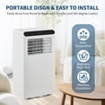 thumbnail image 3 of 8,000 BTU Portable Air Conditioner,3-in-1 Portable AC Unit,Quiet AC with Fan & Dehumidifier, LED Display, Remote, Sleep Mode, Window Kit for Home, Bedroom, Office, 3 of 7