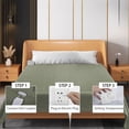thumbnail image 4 of Green Electric Heated Blanket, Double Control Warming Mattress Pad With Zoning Temperature, Auto Shutoff And Polyester Material For Bed, Sofa, Winter Use 61.81X83.86X9.84In 4.92Lb, 4 of 8