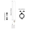 thumbnail image 2 of Hearth & Gear Parrot Leash Bird Leash Scalable Flight Training Rope For Budgies Psittacula Longicauda Mini With Rings (White Blak Foot Ring No. 6 No. 4 No. 5 No. 7) Dog Camping Accessories Protective, 2 of 3