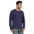 thumbnail image 2 of Inkmeso Men's Long Sleeve Cotton Basic Shirt Lightweight Solid T-Shirts, 2 of 7