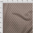 thumbnail image 2 of oneOone Georgette Viscose Brown Fabric Asian Ikat Craft Projects Decor Fabric Printed By The Yard 42 Inch Wide, 2 of 3