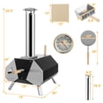 thumbnail image 3 of Costway Four à Pizza d'Extérieur 12 Pouces Machine à Pizza Grill Portable avec Pattes Pliables, 3 of 10