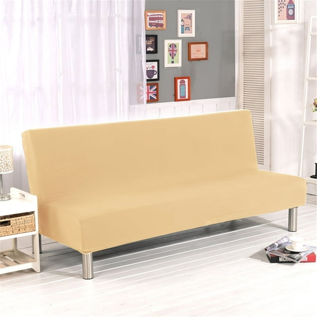 CHOK 2024 Housses de Futon pour Canapé Housse de Futon Housse de Futon Pliable Housse de Canapé Unie Housse de Futon Housse Extensible en Polyester Housse Tout Inclus Housse de Canapé