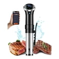 thumbnail image 1 of 110V US Plug Sous Vide Immersion Circulator, 1100W Precise Temperature Control (40°C-99.5°C) Digital Slow Cooker, 304 Stainless Steel & PC Material, 4-15L Capacity, WIFI Enabled Automatic Cooking, 1 of 6